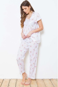 Zaina Cotton Rosebud Pyjamas